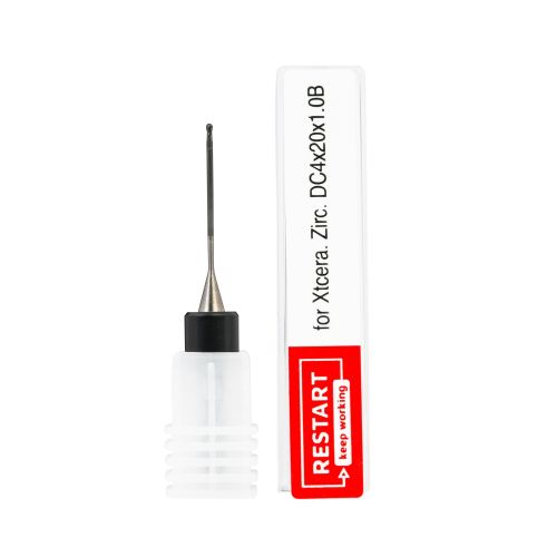 Фреза для диоксида циркония 1мм, L=20мм, сферическая (цанга 4мм), DC B фото