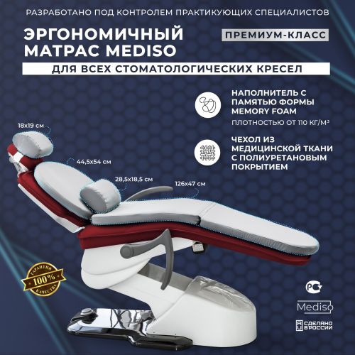 Матрас с памятью формы для стоматологической установки (Светло-серый М10) фото