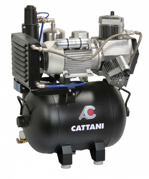 Компрессор Cattani на 3-4 установки, с осушителем фото
