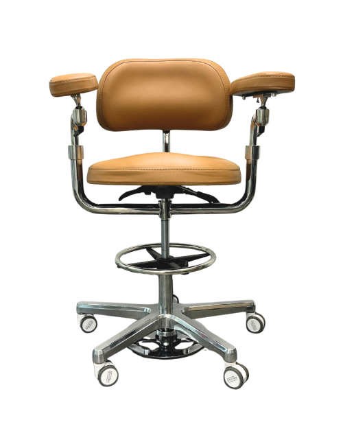 Стул микроскописта Grand с прямыми подлокотниками фото