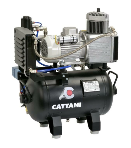 Cattani безмасляный 30-67 для 1 стоматологической установки, без осушителя, 1-фазный фото