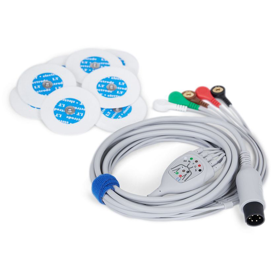 5 электродов ЭКГ