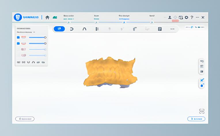 После постобработки данных, данные сканирования каждой группы окклюзий можно переключать для просмотра. После постобработки данных, данные сканирования каждой группы окклюзий можно переключать для просмотра.